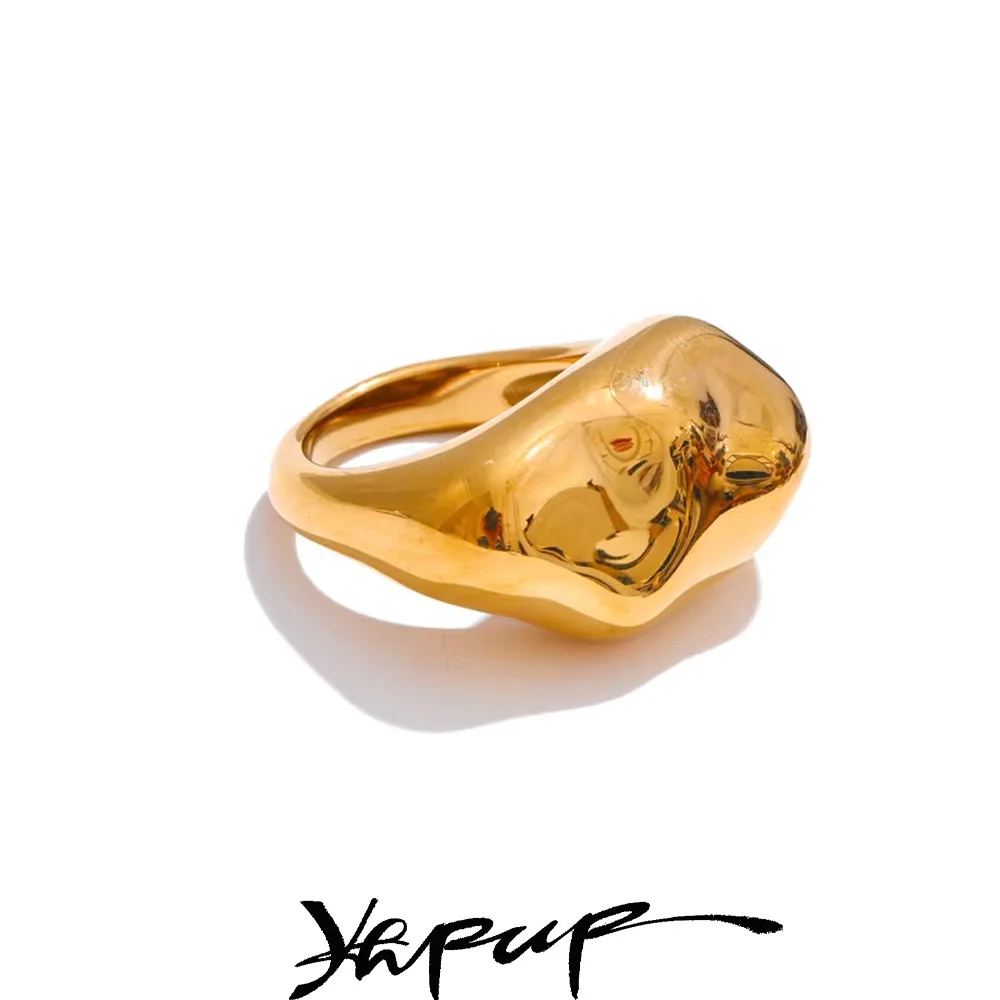 Yhpup Geometric Cast Finger Ring