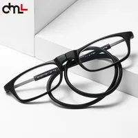 DML Hanging Neck TR90 Men's and Women's Anti-blue Light Portable Ultra-light Computer Glasses Long Narrow Fram Fashionable Item 1