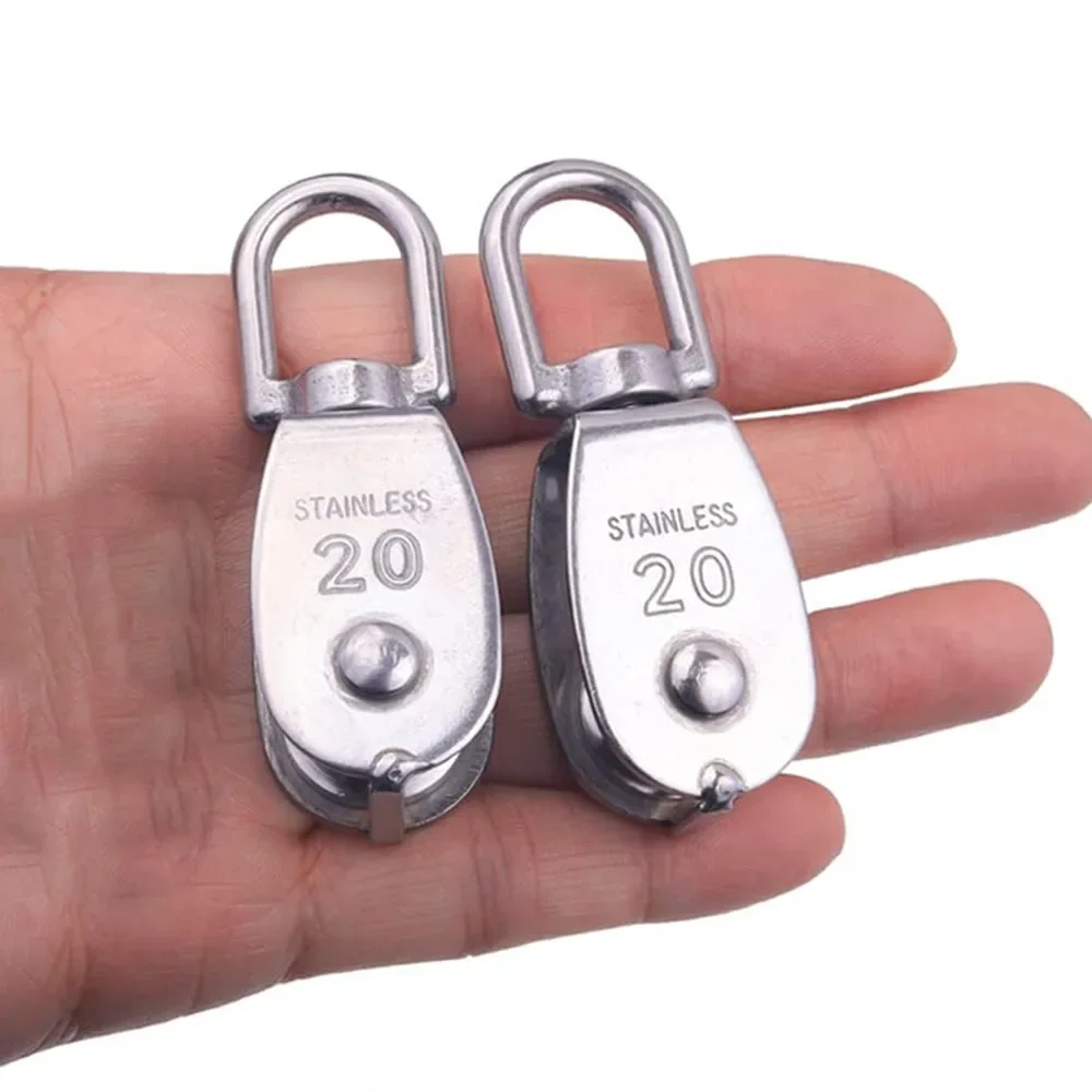 Cable Pulley Wheel 1PC Stainless Steel Swivel for Indoor Outdoor Lifting