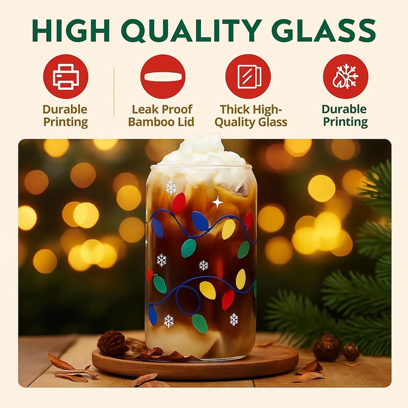 Color Changing Christmas Cup Reusable Coffee Mug Color Changing Christmas Cup with Lids for Latte Milk Soda Xmas Party Drink Cup