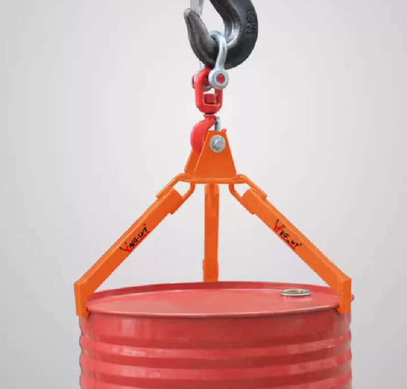 0,3 Tonnen-0,5 Tonnen LR Typ Eisen öl trommel klemme heber clip eimer barrel öl tank kann kette sling Reifen Reparatur Werkzeuge – Detail 6