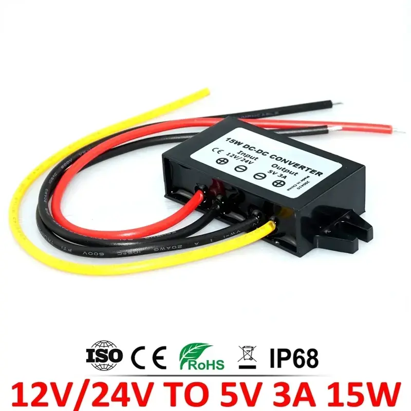 12V 24V to 5V 5A 3A 10A Step Down DC-DC Power Converter 8-36V Buck 5V Switching Voltage Power Supply 12Volt to 5Volt for Car LED - Image 8