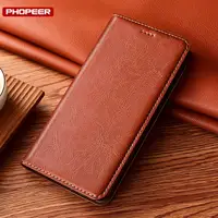 For Oukitel IIIF150 B2 Ultra B1 Pro Raptor LTD Air1 Ultra Plus Air1 Pro Magent Genuine Leather Case Flip Wallet Cover Coque 1