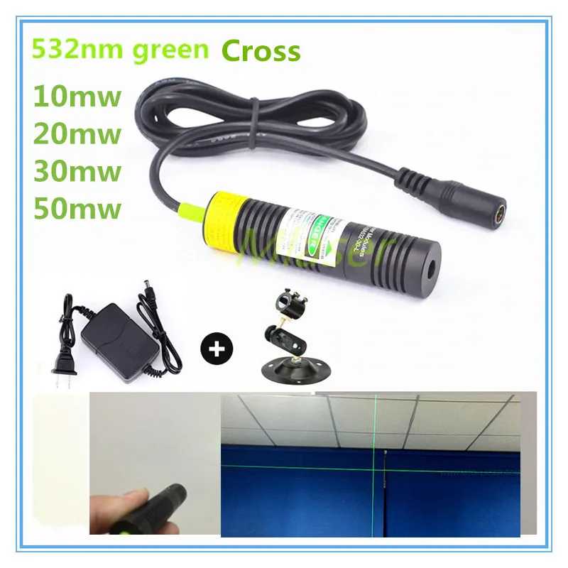 Лазерный модуль D18mm 532nm 10mw 20mw 30mw 50mw Cross Line для резки одежды/резки дерева