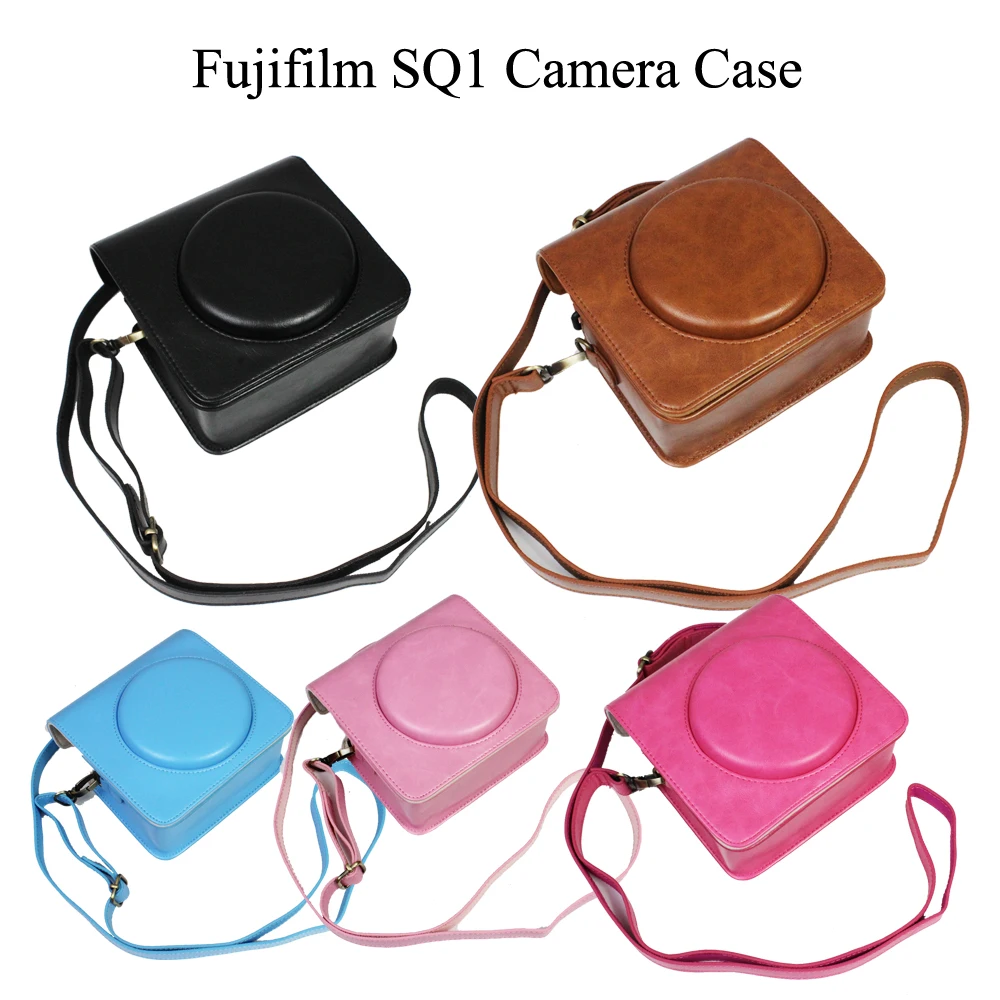 Custodia Protettiva In Pelle Per Fujifilm Instax Square Sq6 Sq1 Borsa Fotografica Con Tracolla