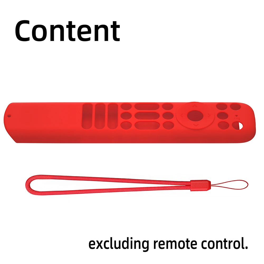 Silicone Cover with Lanyard Protective Case Anti Slip Television Remote Cover for TCL RC813 RC902V RC923 Remote Control