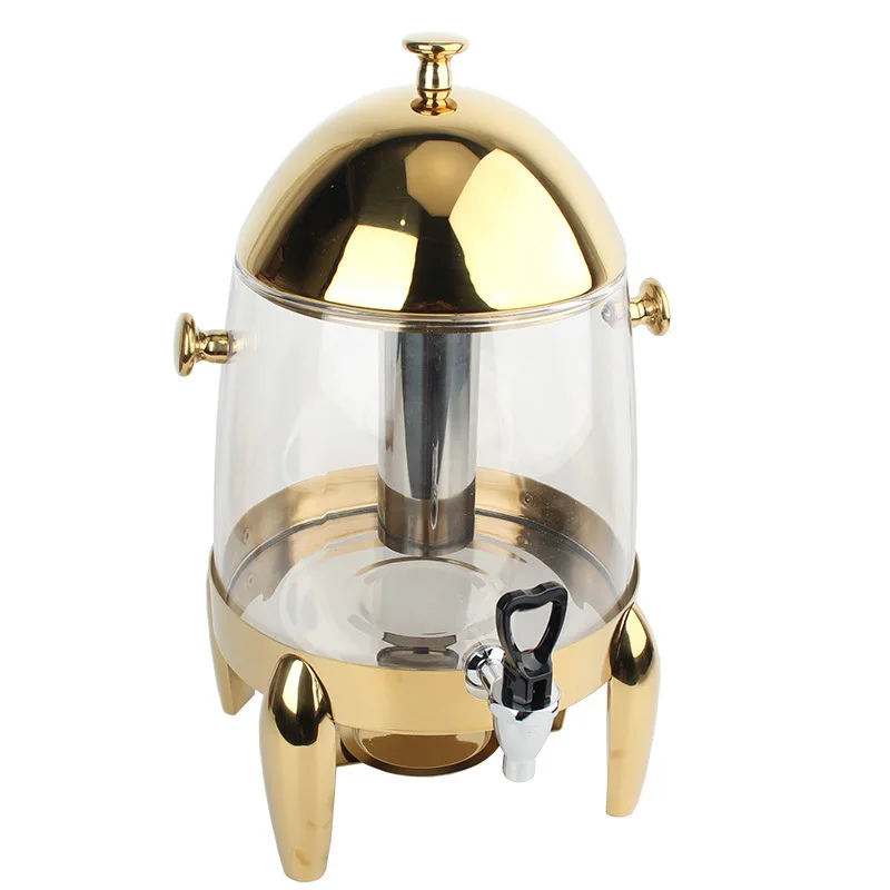 

Gold Stainless Steel Cold JBeverage Dispenser With Faucet High Quality Portable Beverage Dispenser Cold Juice Dispenser