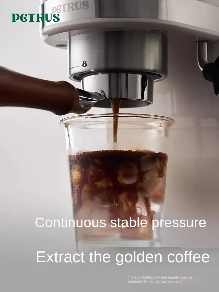 Petrus PE3366 Espresso machine full semi-automatic household steam milk foam machine 15Bra 2