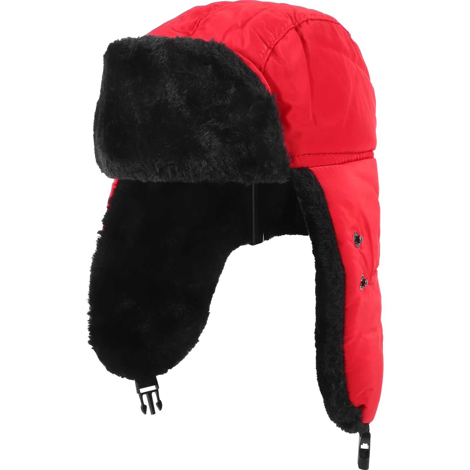 

Men Women Ushanka Trapper Earflap Ski Hats Hood (Red)