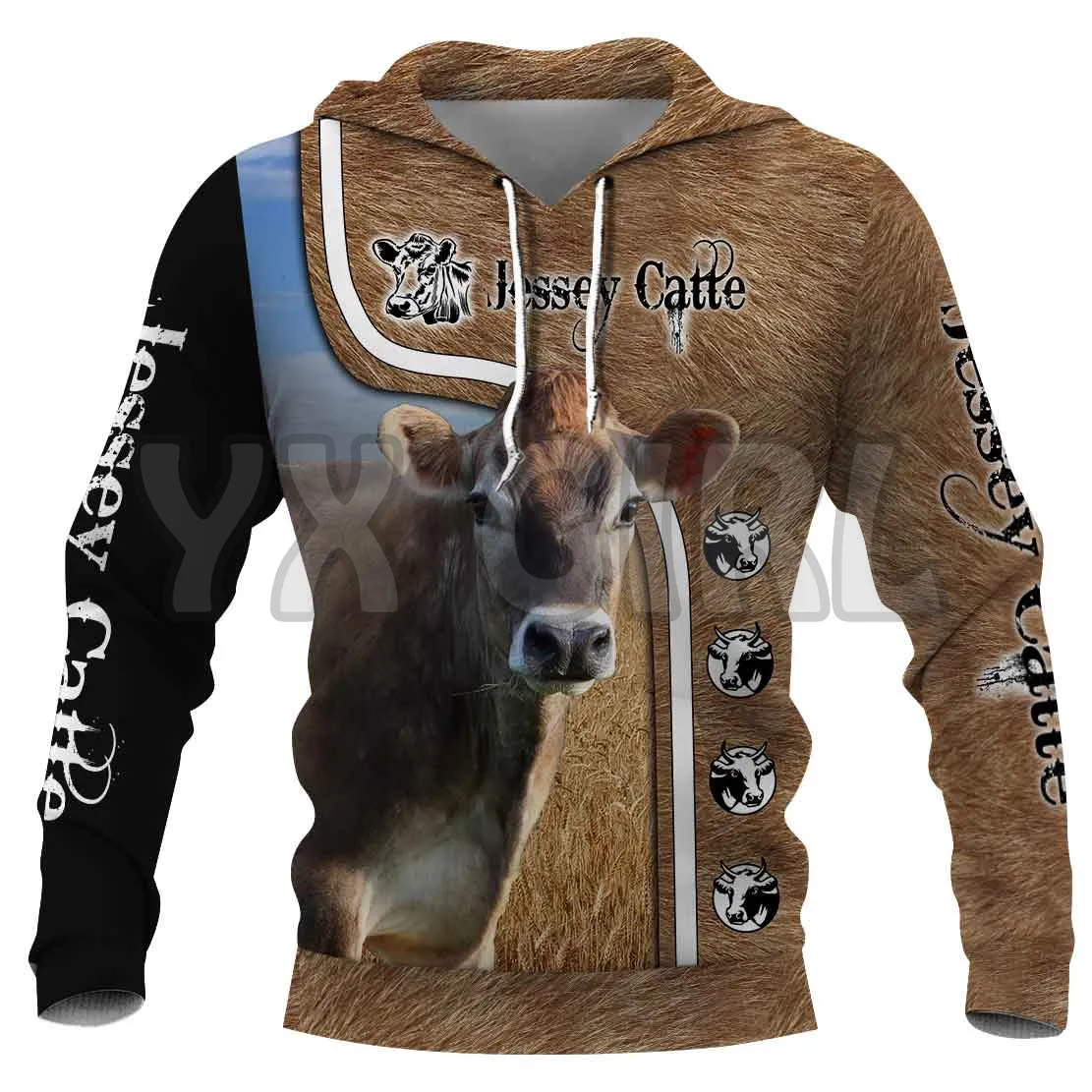 Jessey Catte 3D Printed Hoodies  Unisex Pullovers Funny Dog Hoodie Casual Street Tracksuit