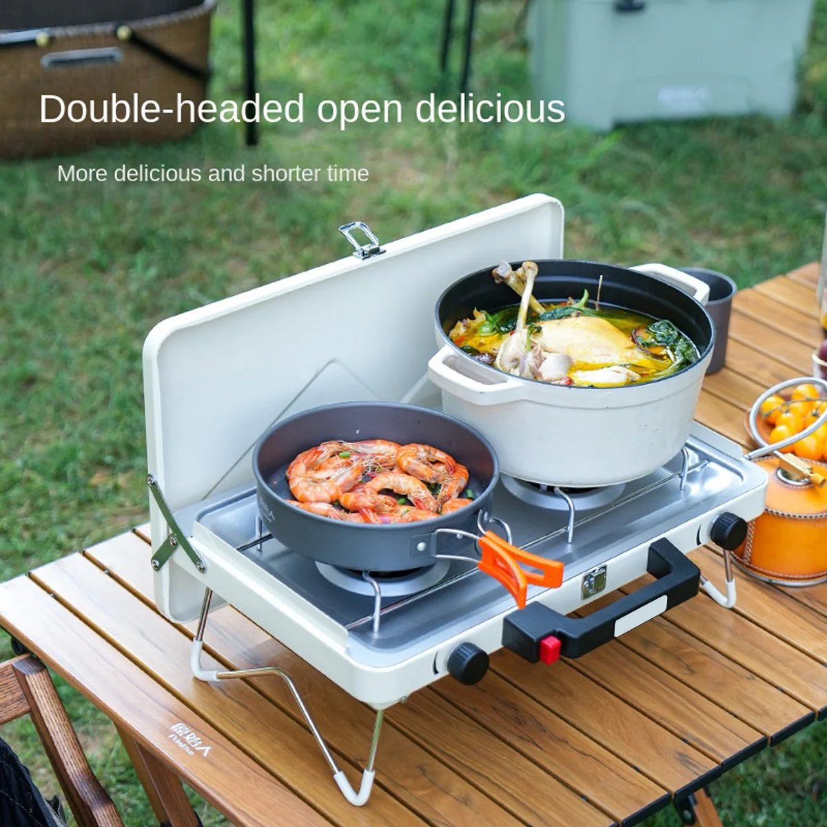 Portable 2-Burner Camping Stove 5