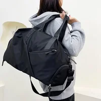 Black Sports Gym Bag Travel Dry Wet Bag Handbag Multifunction Swimming Shoulder Messenger Weekend Fitness Training Bag 1