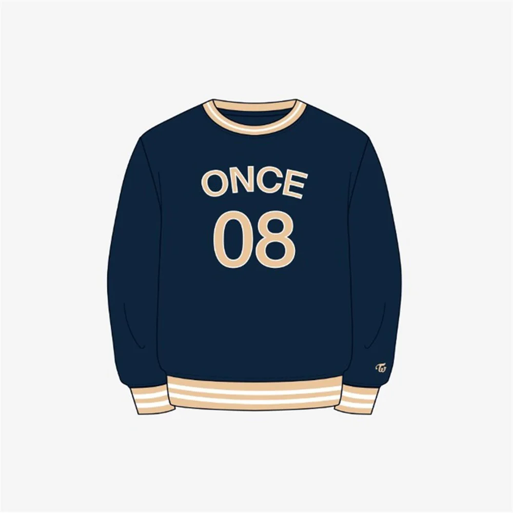 TWICE World Tour Once Again Hoodie Loose O-Neck Pullover Print Cotton Long Sleeve Fashion Personality Causal Clothes Fan Gift paul bogush jr expect to hear from me again lp