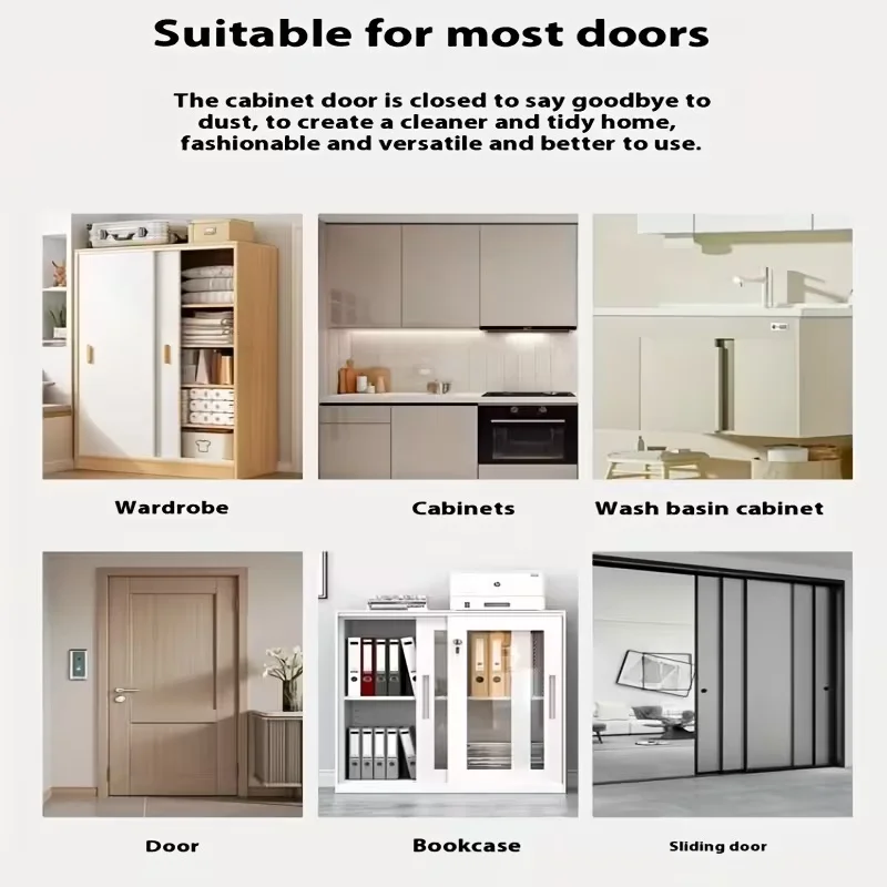 2PCS Alloy Magnetic Door Latches, Invisible Strong Hold & Drill-Free thumbnail 5