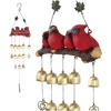 Outdoor Countryside Birds Wind Chimes Home Decorations Garden Courtyard Decorations Resin Bird Wind Chimes with Bell 2