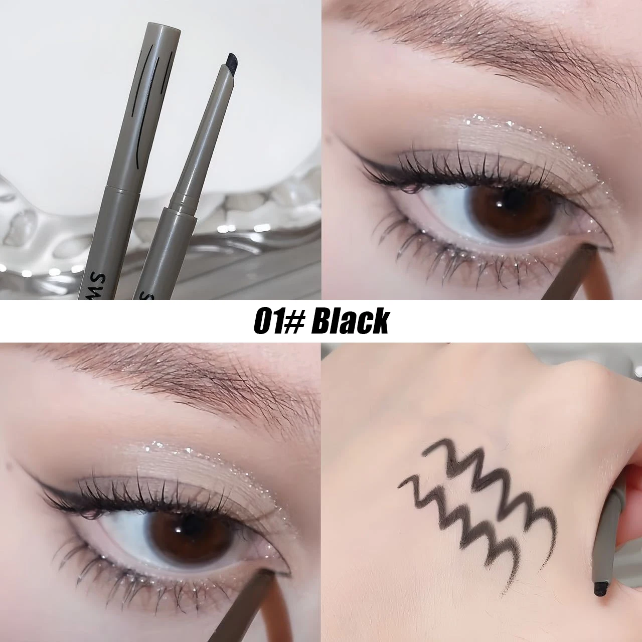 Silky Long-Lasting Matte Wine Red Waterproof Eyeliner