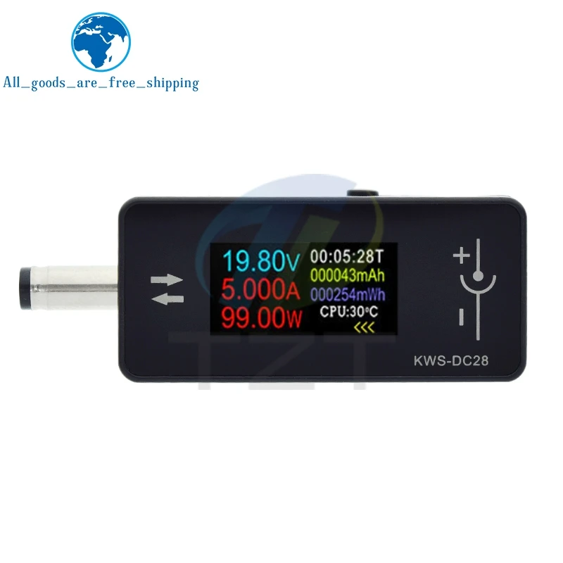 KWS-DC28 0.96 인치 TFT HD 디지털 디스플레이 DC 전압 전류계 전..