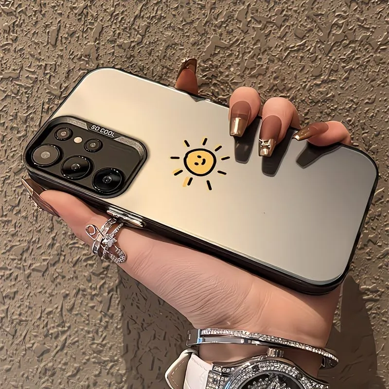 Cartoon Sun Smiling Face Anti-Drop Phone Case Cover