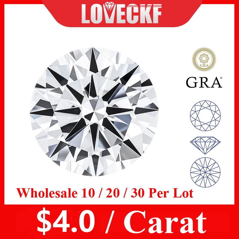Promozione All'Ingrosso D Color Certified Moissanite Stone Con Certificato Moissanite Lab Diamonds Gemstone Vvs1 Loose Moissanita