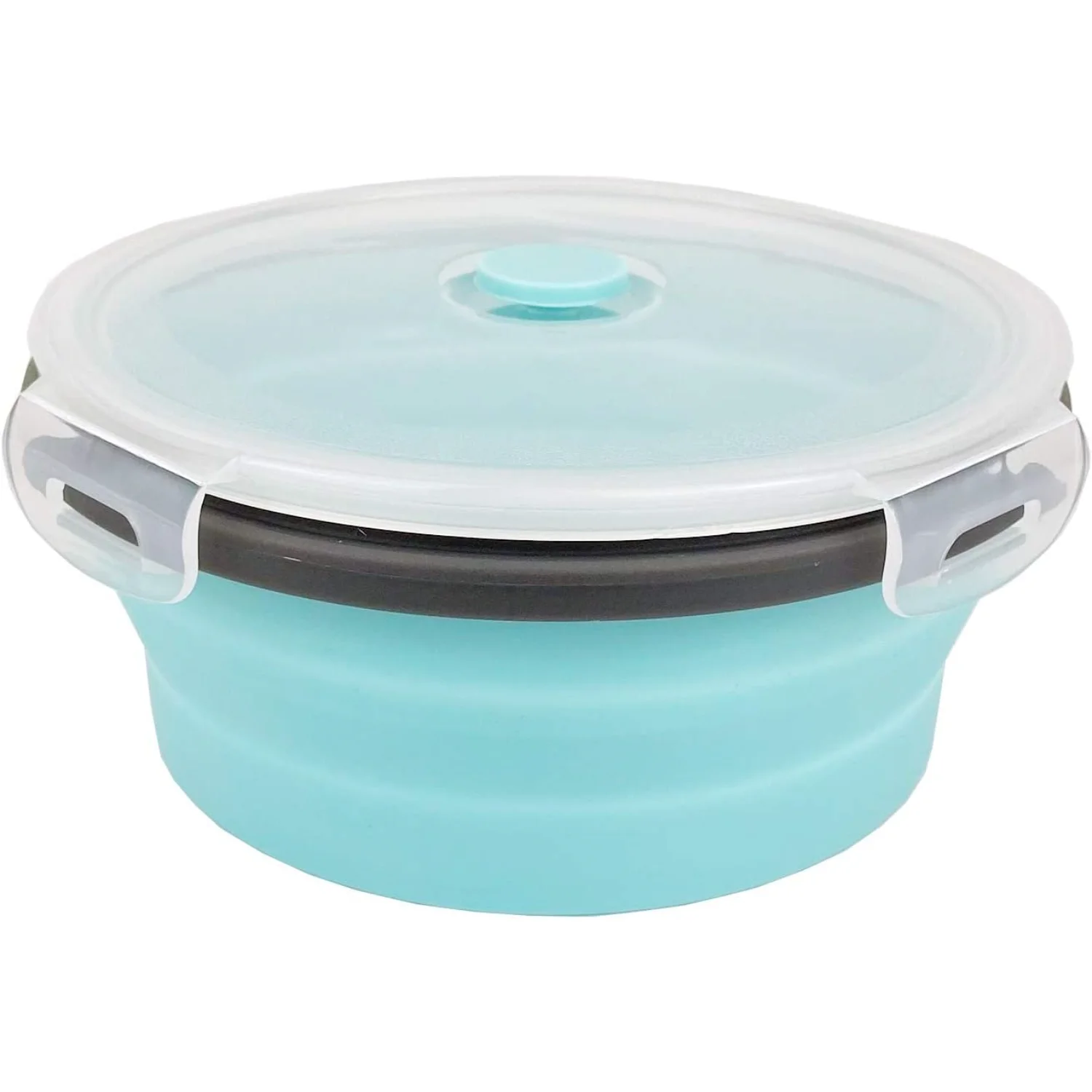 Reusable Silicone Food Containers, Collapsible Cmaping Food Containers, Silicone Bowls Lunch Containers with Airtight