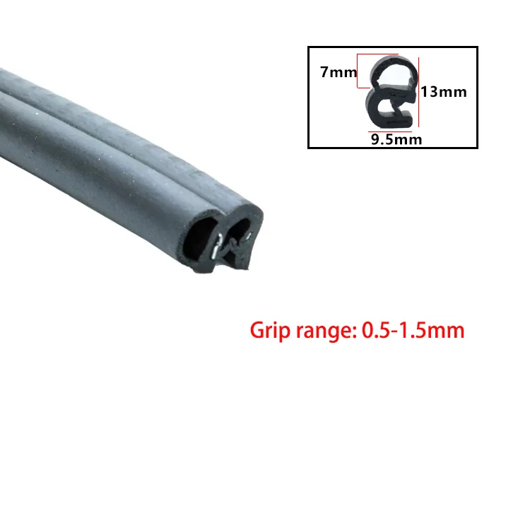 Durable U-Type Rubber Edge Guard - Anti-Collision & Waterproof Sealing Strip