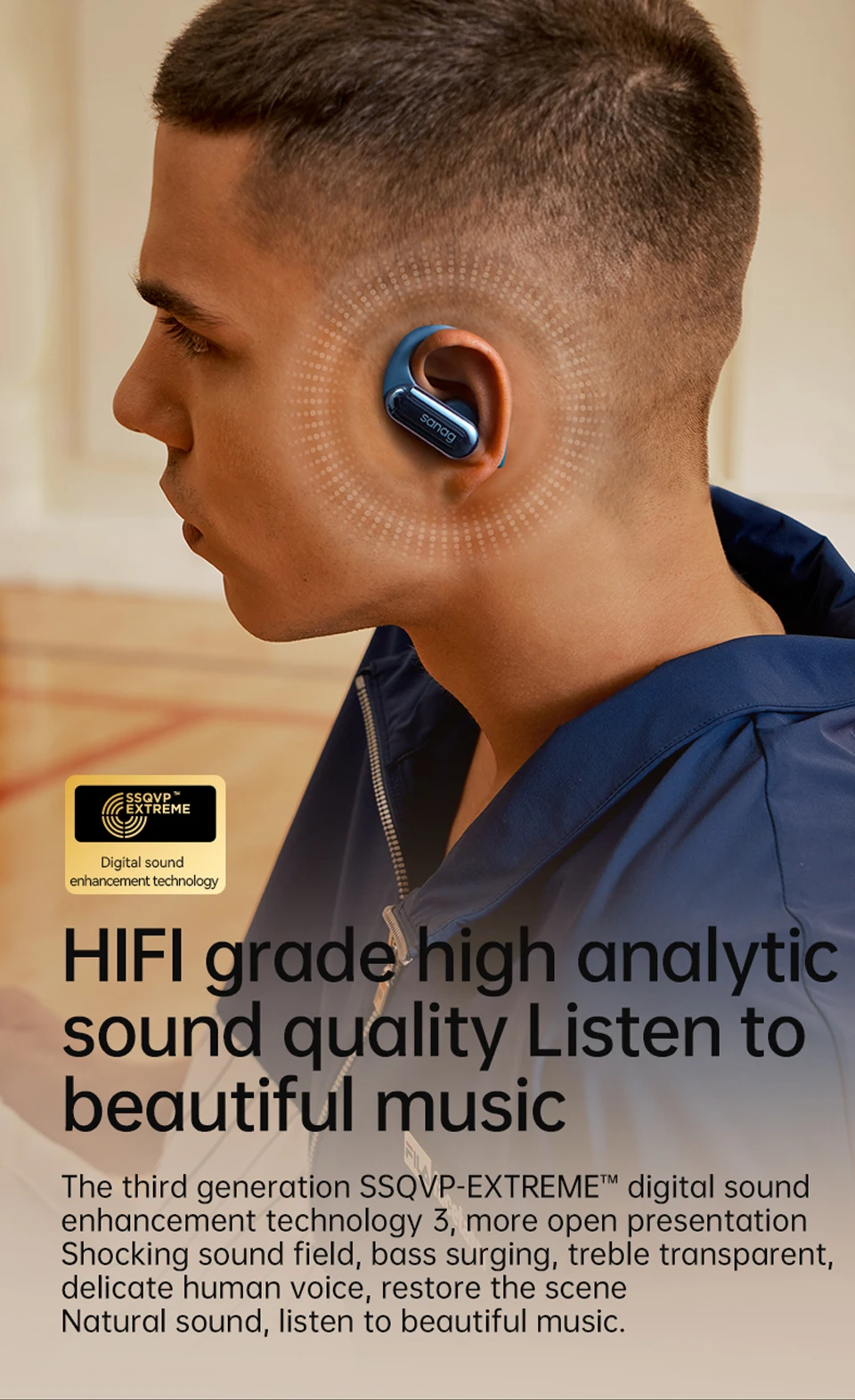Sanag Z22S Pro Ear Hook True Wireless Earbuds description image 3