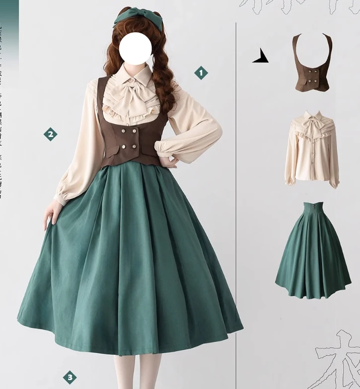 Original Design Elegant Classical Spring and Autumn All-Match High Waisted Ankle-length Skirt Women's Fashion Long Skirts