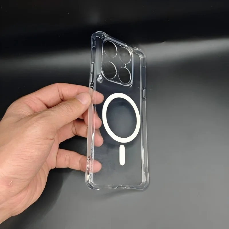 Magnetic Transparent Magsafe Soft Case Cover