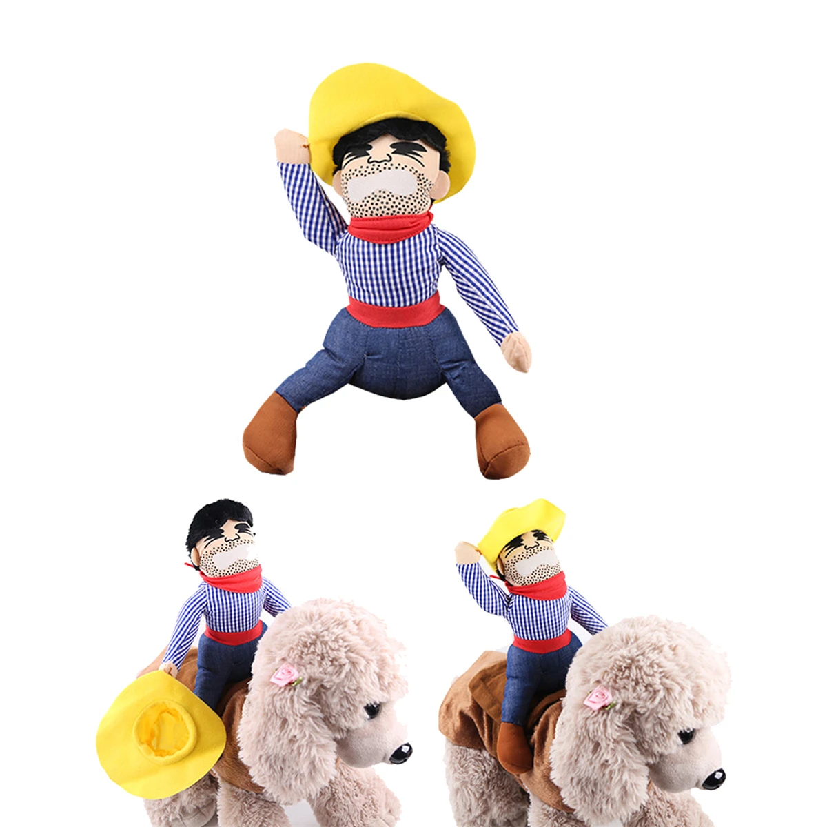 Cowboy Pet Riding Costume 5