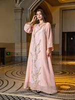 Eid Muslim Party Dress for Women Abaya Jalabiya Evening Long Dresses Sequins Morocco Abayas Kaftan Islam Vestidos Arab Long Robe 4