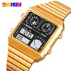 SKMEI 2198  StainlessSteel Thermometer Sports Watch Men's Leisure Business Electronic Watch LED Digital Watch Waterproof Digital 1