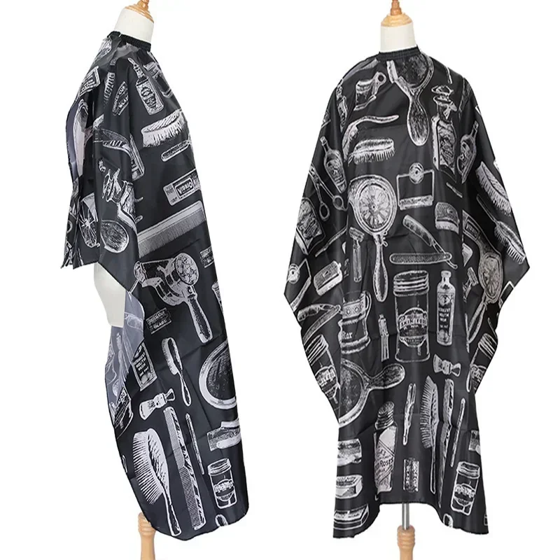 이발용 가운, 미용실 헤어드레싱 가운, 검정 가운, 방수 이발사 앞치마, 이발용 케이프