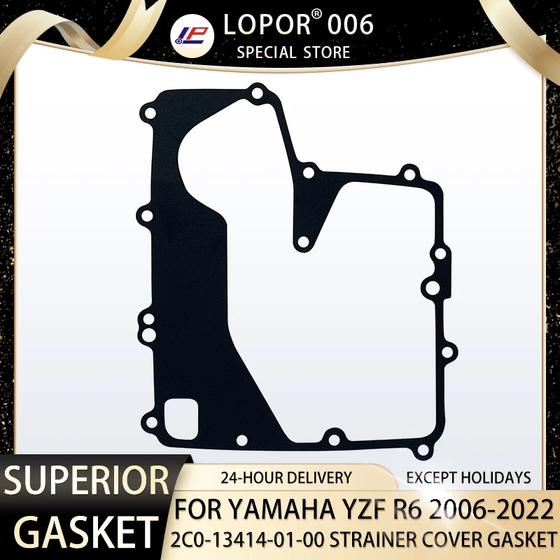 LOPOR Motorcycle Engine Crankcase Oil Pan Cover Gasket Seal For YAMAHA