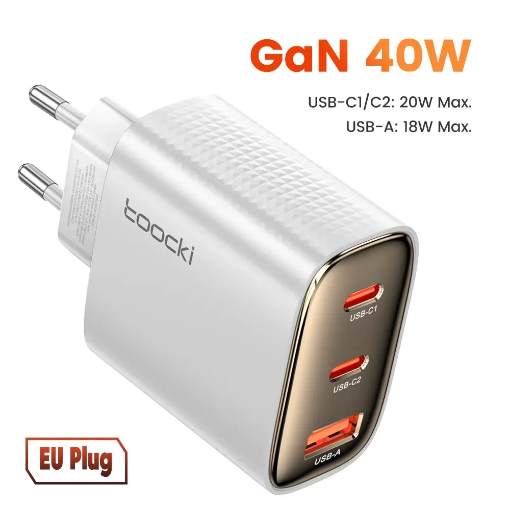 Toocki 40W GaN USB Charger Type C QC 4.0 Quick thumbnail 5