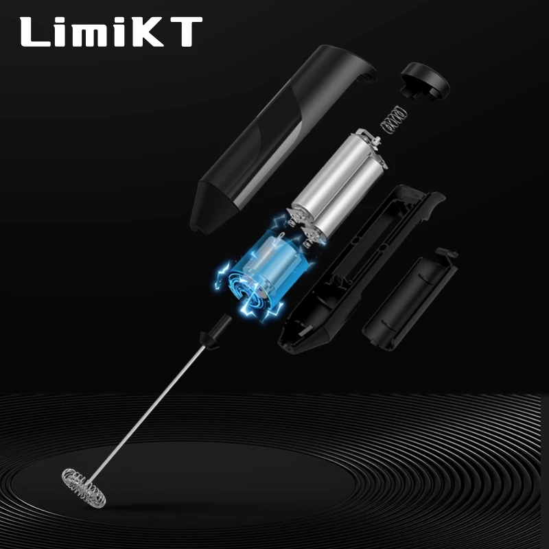 LimiKT Electric Milk Frother Coffee Cream Electric Milk Frother Stirrer Various Colors milk frother