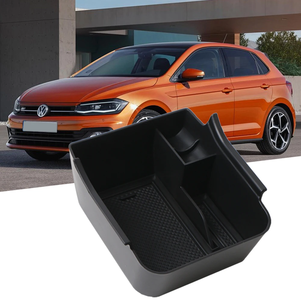 LFOTPP Car Armrest Storage Box für VW Polo MK6 AW1 GTI 2018-2023