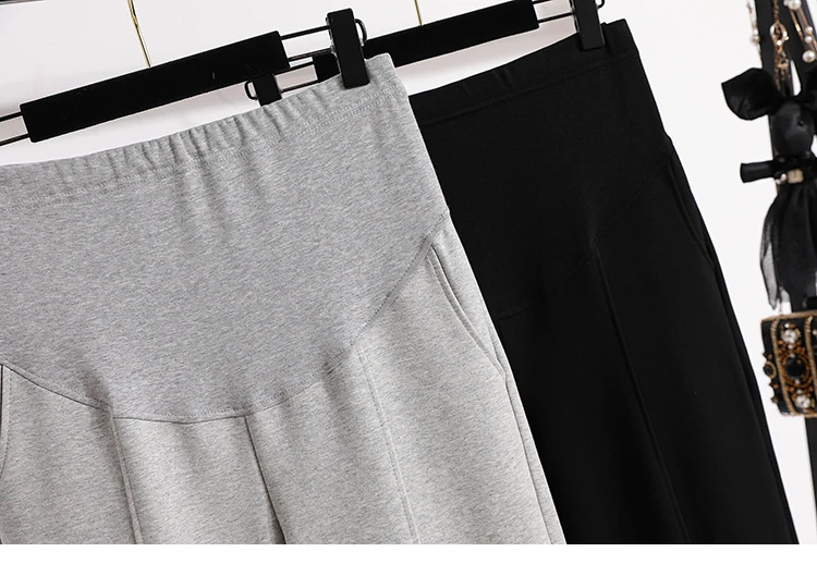 Spring and Autumn Pregnant Women Empired Pants Middle Striped Fashion Long Loose Maternity Belly Trousers Pregnancy Sweatpants 6