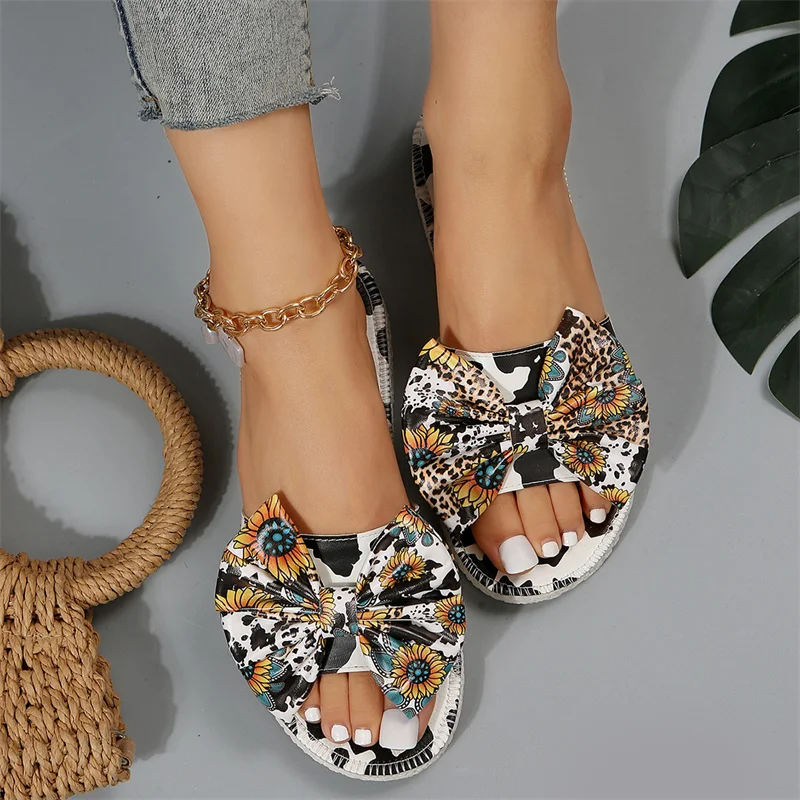 2023 Women  Shoes Comfy Platform Flat Sole Ladies Casual Sunflower  Soft Big Toe Foot Correction Sandal Orthopedic  Corrector