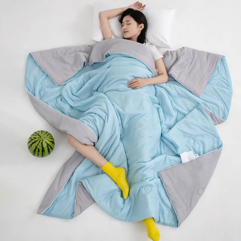 양면 에어컨 이불 단색 쿨링 원단 여름용 얇은 이불 대형 퀼팅 쿨링 담요 기숙사용