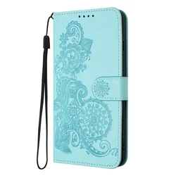 Sunflower Leather Flip Phone Case - Stylish & Fashionable Cover for Tecno Spark Go 2024 (A6)