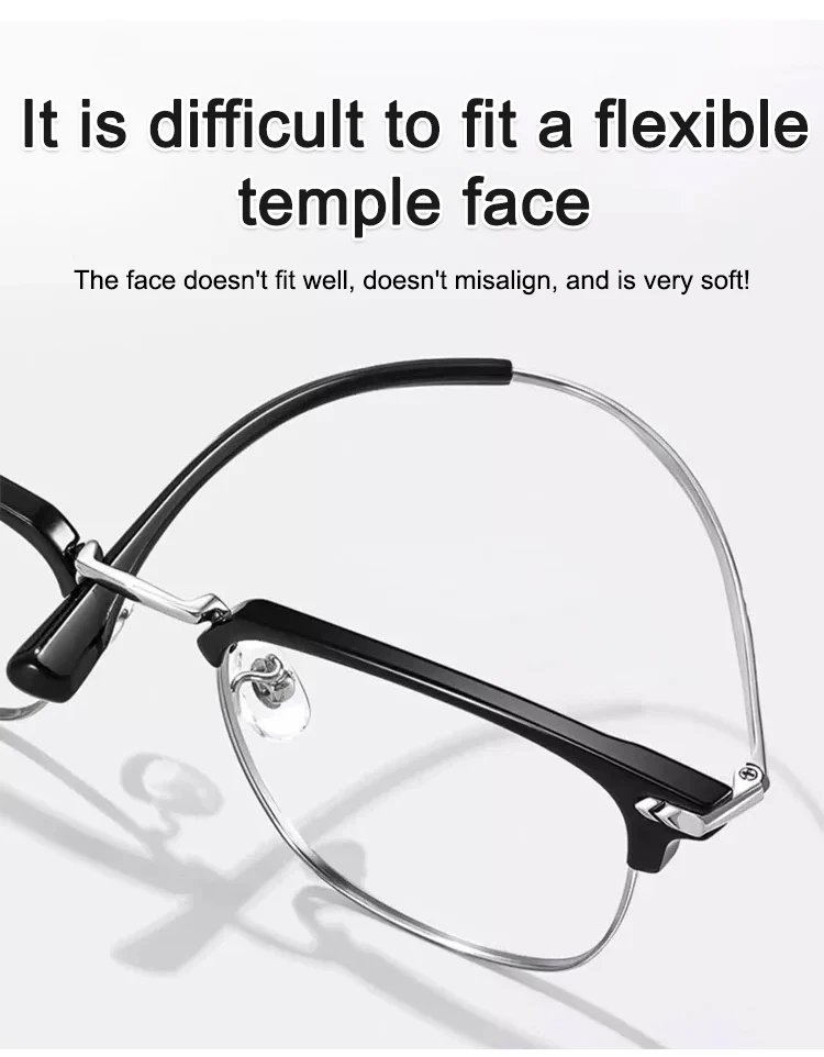 Alterung Myopie Brille Presbyopie Lichtempfindlicher Farbwechsel blendfrei wasserdicht Metall Mode Presbyopie Schatten Hohe Definition – Detail 13