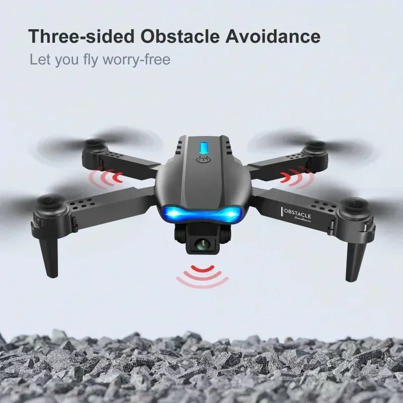 Drone With Camera 4k E99 Pro K3 Obstacle Avoidance 2.4g Rc Foldable 360 Flip Indoor Hover Headless Mode Kids Mini Helicopter 4