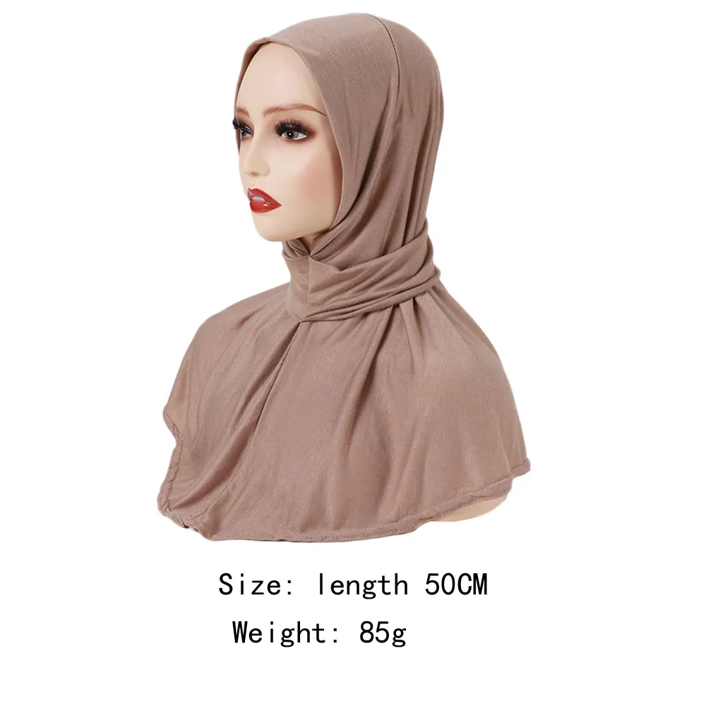 New Muslim Underscarf Women Hijab Inner Cap Bonnet Headscarf Under Scarf Stretchy Turban Shawl Full Neck Cover Islamic Ninja Hat