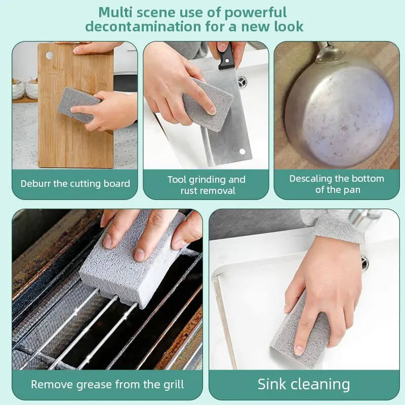 Barbecue Cleaning Tools Barbecue Cleaning Brick Grill Cleaning Brush Grill Pan High Temperature Resistant Pumice Outdoor Travel