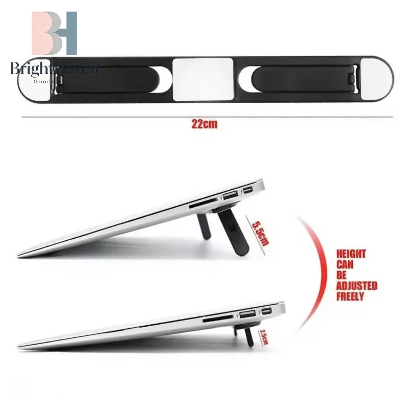 1/2Pcs 노트북 냉각 라이저 패드용 범용 노트북 라이저 스탠드 보이지 않는 노트북 브래킷 액세서리 B.H