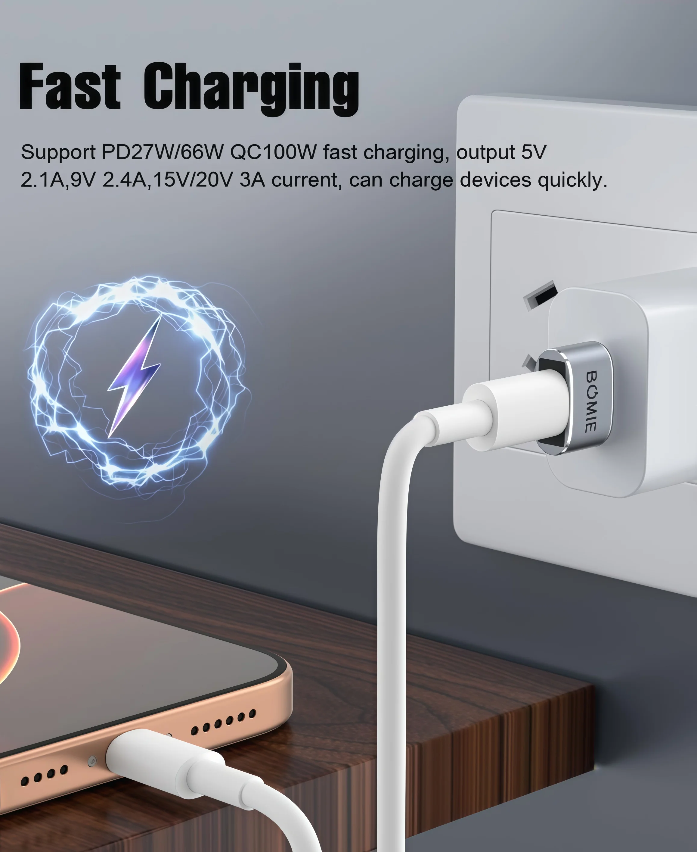 USB to USB C 어댑터 10개입, PD27W/66W QC100W 고속 충전 480Mbps 데이터 전송, USB C(여성) to USB A(남성) OTG 어댑터