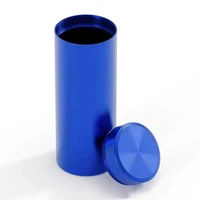 Portable Sealed Jar Travel Moisture-proof Solid Color Nut Candy Food Storage Container Tea Can Metal Box Stainless Steel 2