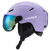 Integrated Ski Helmet Men and Women Snowboard Helmet with Removable Visor Goggles 3
