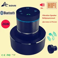 Adin 26w Vibration Bluetooth Speaker Wireless Music Soundbar Subwoofer Neighbor Column Portable Mini Vibro Resonance Speakers