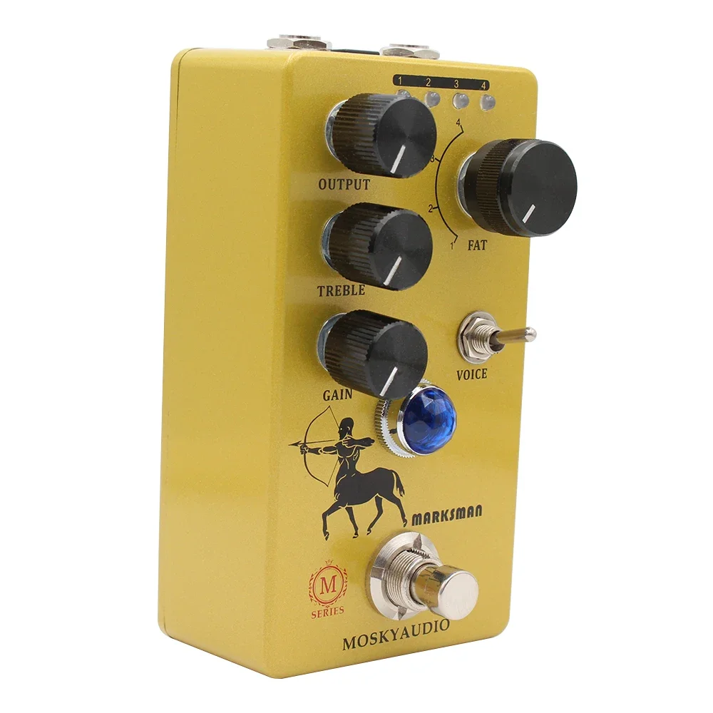 MOSKY Marksman Guitar Pedal High Gain Distortion Overdrive Electric Guitar Effects 4 Modes for Bass Accessories